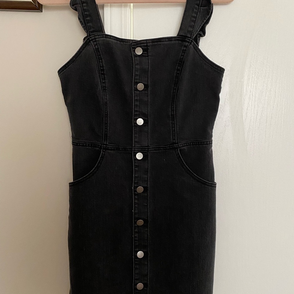Tinseltown Black Sheath Mini Dress Square Neck Sleeveless